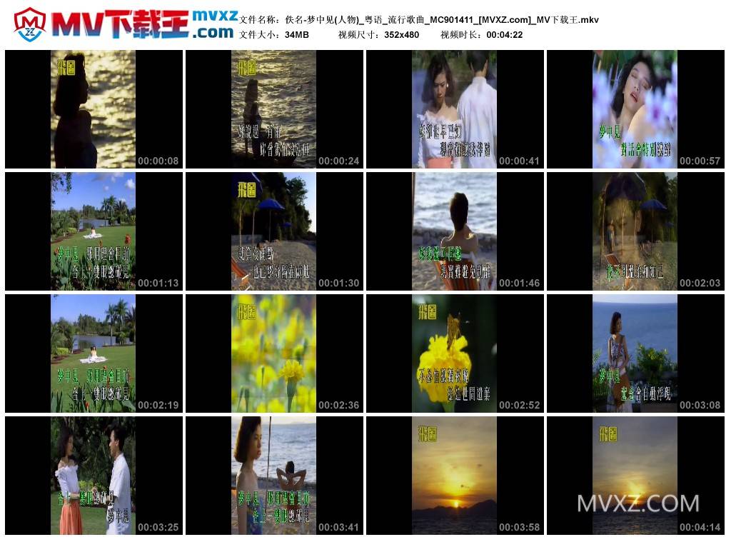 佚名-梦中见(人物)_粤语_流行歌曲_MC901411